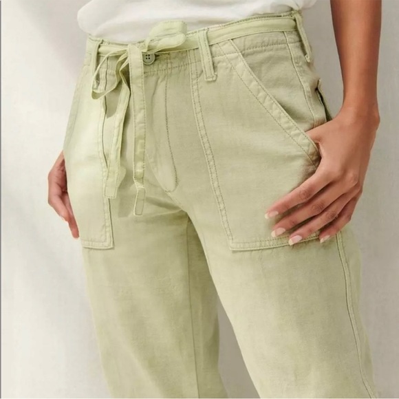 NWT Lucky Brand Mid Rise Utility Straight Leg Green Pants Size 12 Size 31 - Picture 5 of 13